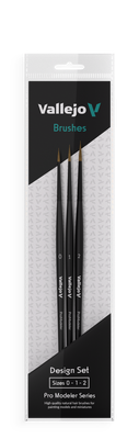 Vallejo Brush: Natural Hair Pro Model - Design Set