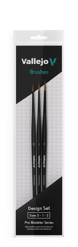 Vallejo Brush: Natural Hair Pro Model - Design Set