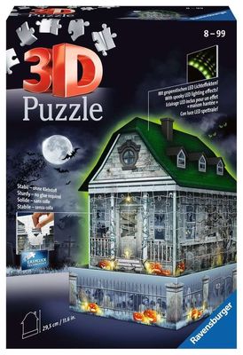 216 pcs - 3D Haunted House: Night Edition