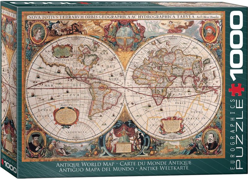 1000 pcs - Antique World Map