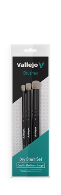 Vallejo Brush: Natural Hair Dry Brush Set