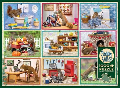1000 pcs - Squirrels at Home