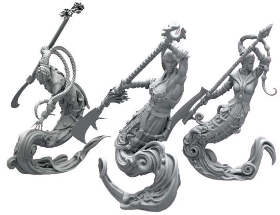 Conquest: Sorcerer Kings - Steelheart Djinn Polearms