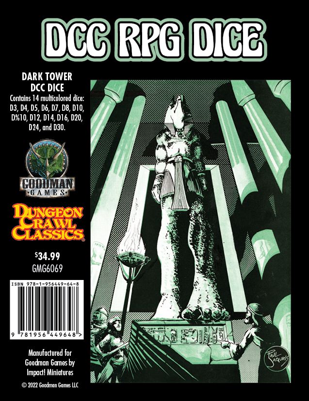 Dungeon Crawl Classics - RPG Dice Set - Dark Tower