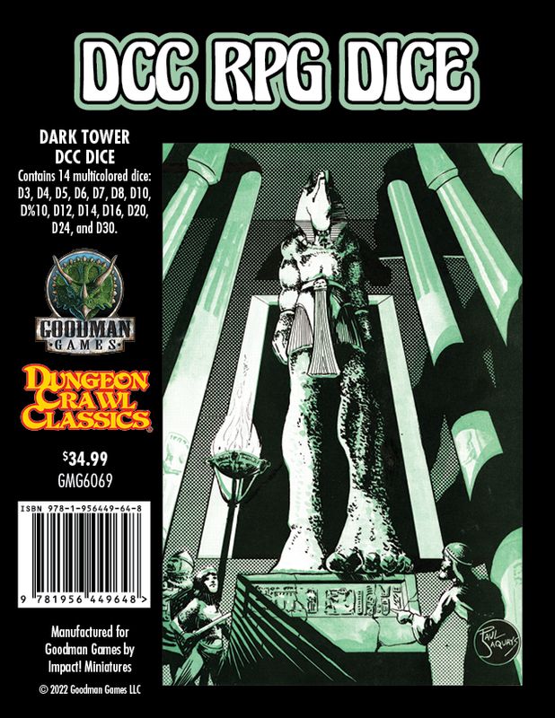 Dungeon Crawl Classics - RPG Dice Set - Dark Tower
