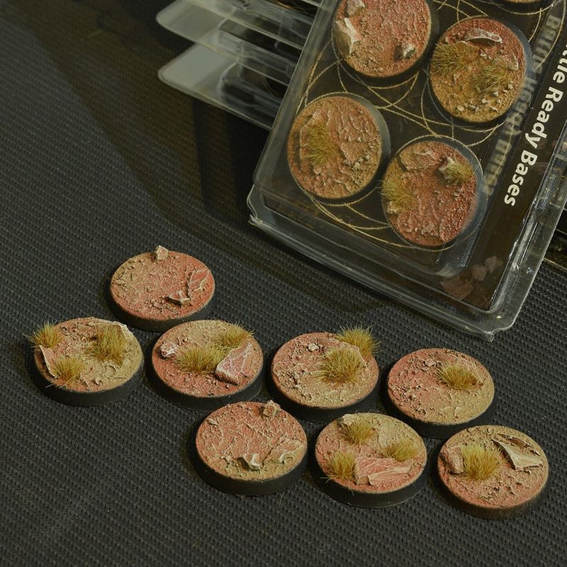 Gamers Grass Battle Ready Bases - Badlands 32mm