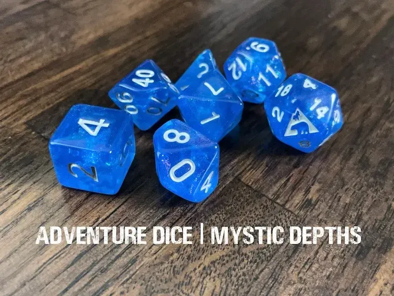 7-Piece RPG Dice Set: Mystic Depths