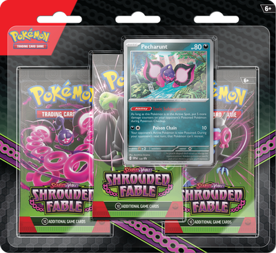 Pokemon TCG - Scarlet &amp; Violet Shrouded Fable: 3-Pack Blister