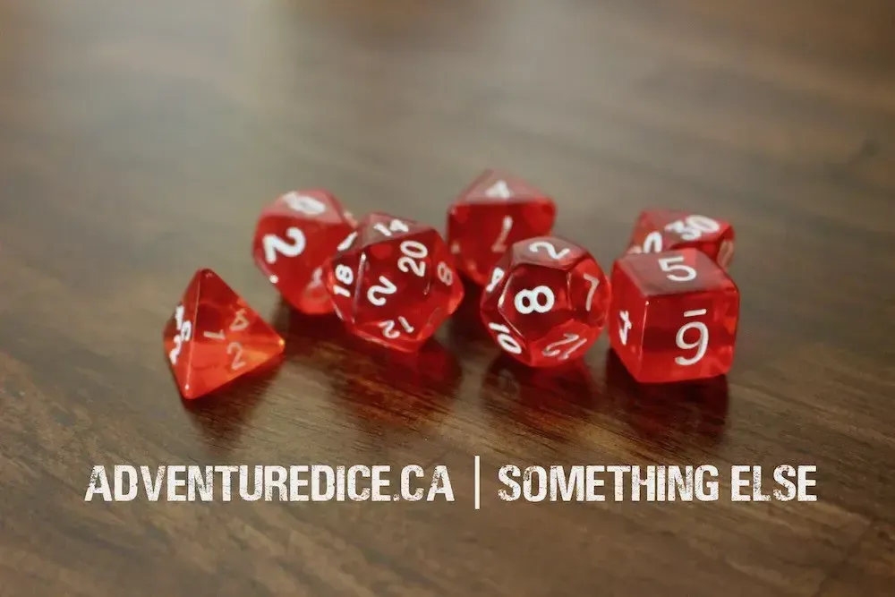 7-Piece RPG Dice Set: Something Else