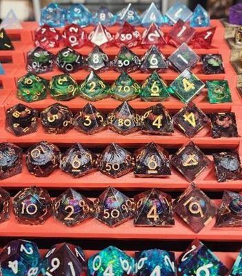 7-Piece Mystery RPG Dice Set - Quicksand