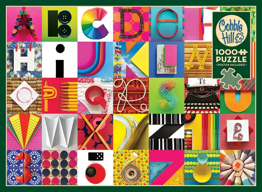 1000 pcs - Found Alphabet