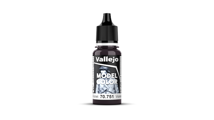Vallejo Model Color Acrylic Paint Black Violet 17mL