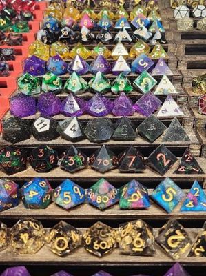 7-Piece Mystery RPG Dice Set - Sharp Edge