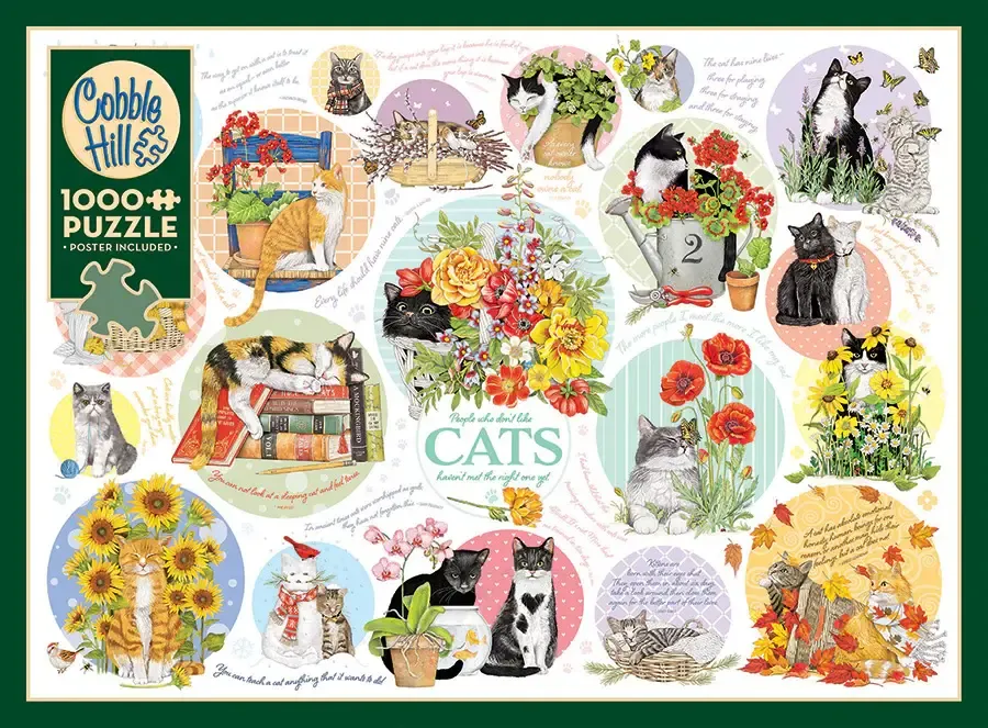 1000 pcs - Cat Thoughts