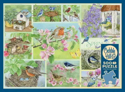 500 pcs - Garden Birds in Spring