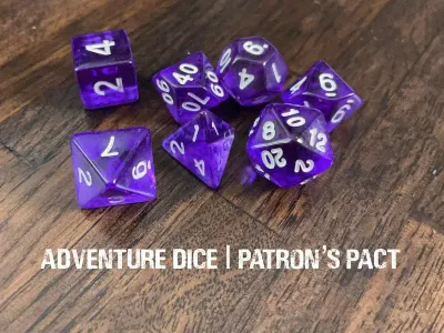 7-Piece RPG Dice Set: Patron’s Pact