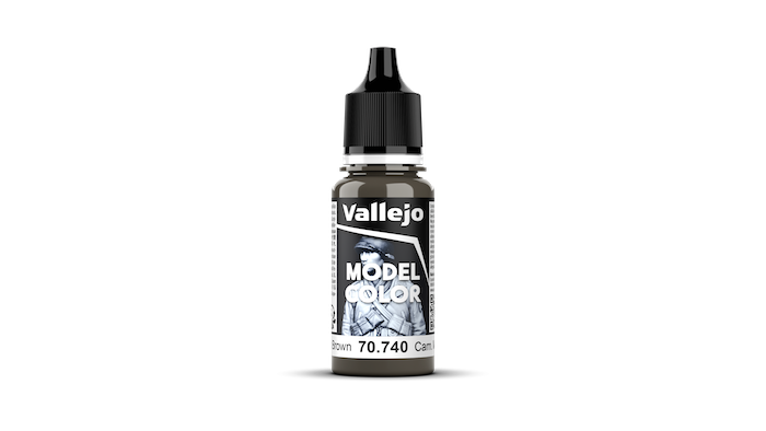 Vallejo Model Color Acrylic Paint Camouflage Middle Brown 17mL