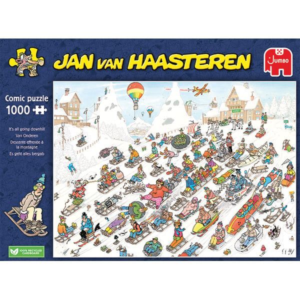 1000 pcs - Jan van Haasteren: It&#39;s All Going Downhill