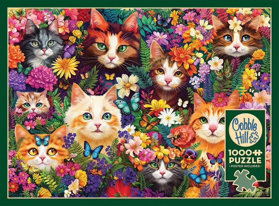 1000 pcs - Blooming Whiskers (AI Assistance)