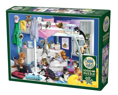 1000 pcs - Kitten Slumber Party