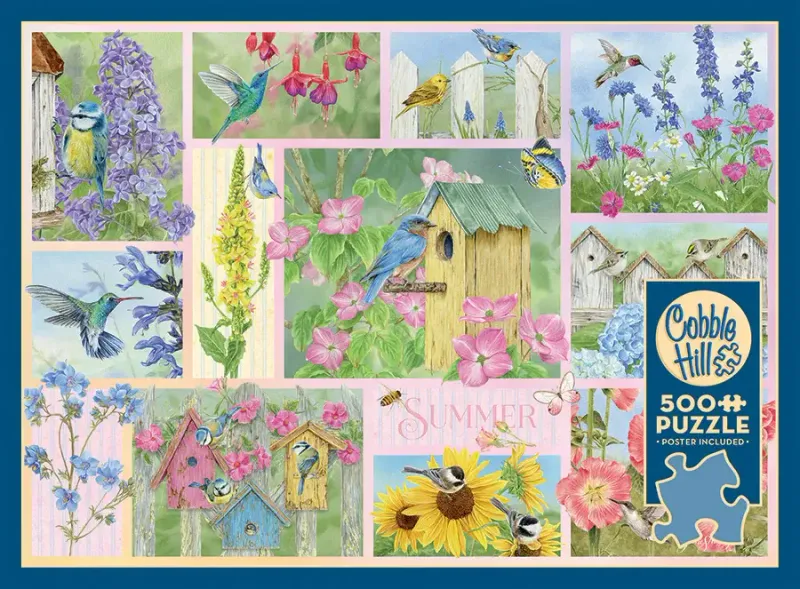 500 pcs - Garden Birds in Summer