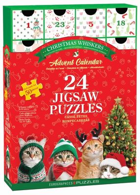 24x50 pcs - Christmas Whiskers Puzzle Advent Calendar