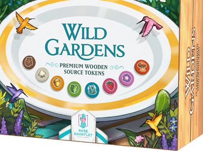 Wild Gardens: Premium Wooden Source Tokens