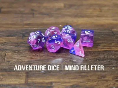 7-Piece RPG Dice Set: Mind Filleter