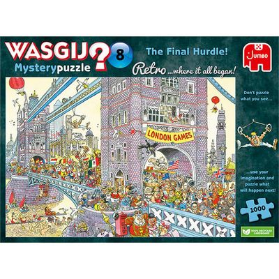 1000 pcs - WASGIJ: Mystery Retro #8, The Final Hurdle!