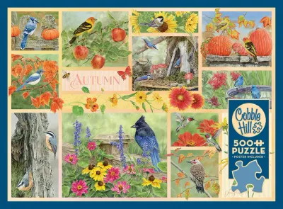 500 pcs - Garden Birds in Autumn