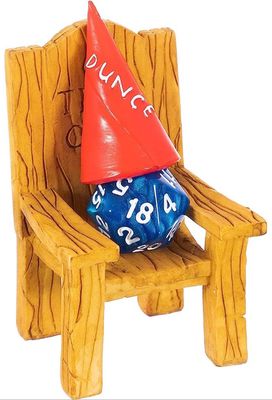 Dice Time Out Chair with Dunce Hat
