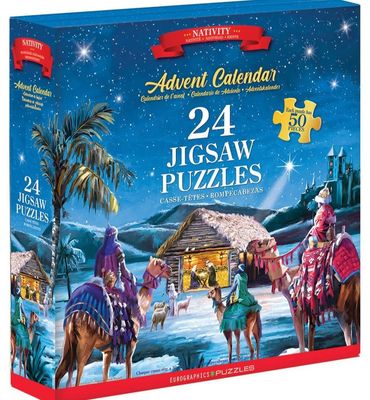 24x50 pcs - Nativity Puzzle Advent Calendar
