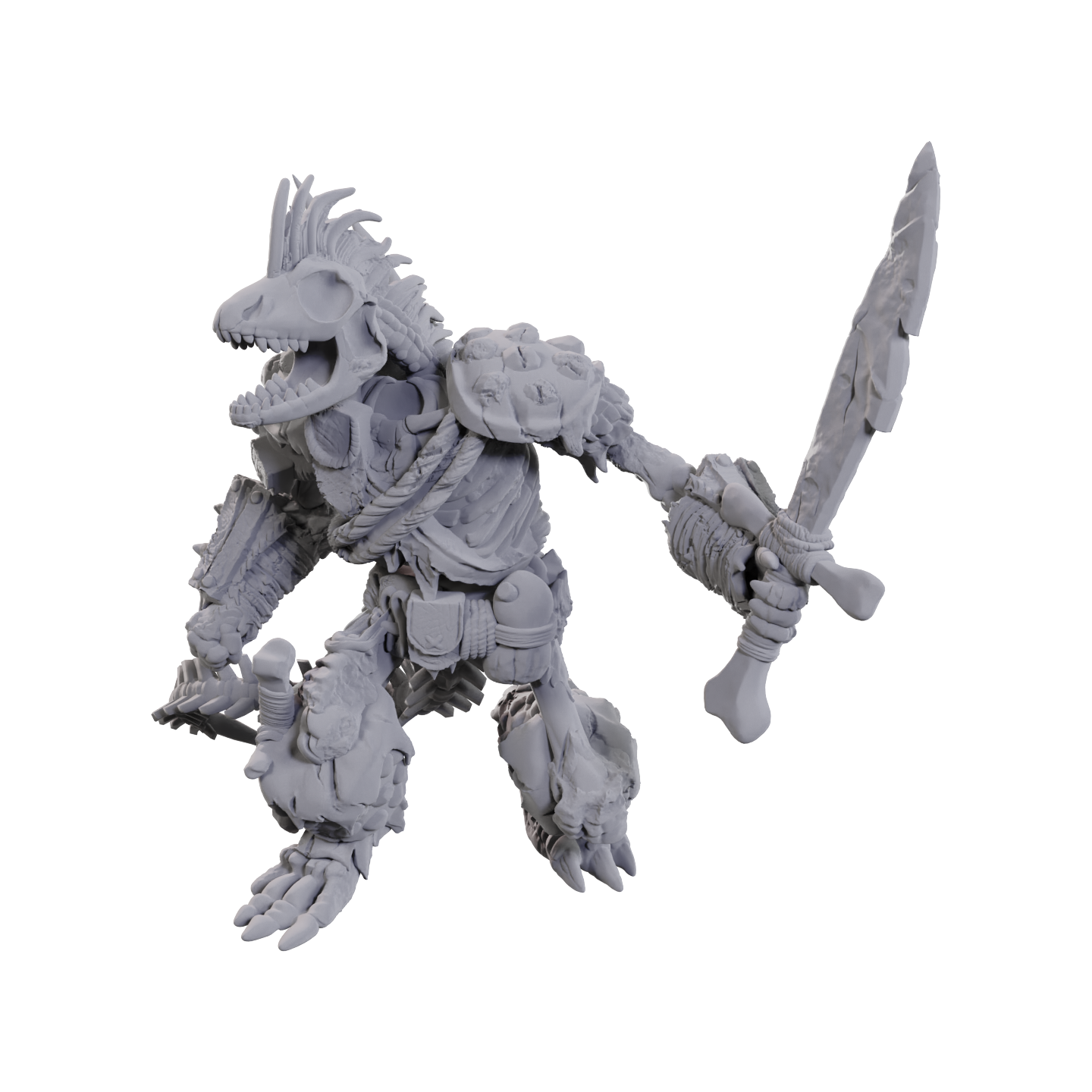 Nolzur&#39;s Marvelous Miniatures: Lizardfolk Skeleton