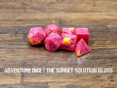 7-Piece RPG Dice Set: The Sorbet Solution