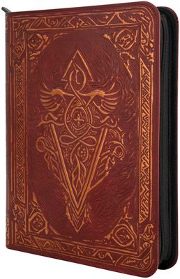 Faux Leather Trading Card Binder - Red