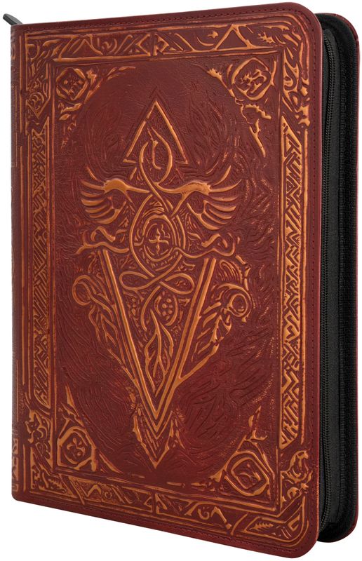 Faux Leather Trading Card Binder - Red