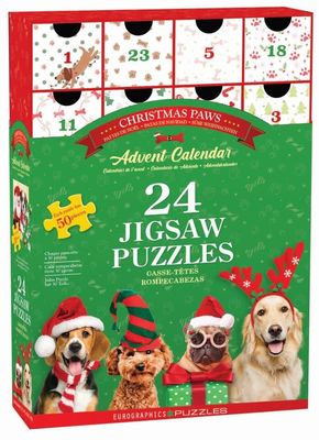 24x50 pcs - Christmas Paws Puzzle Advent Calendar