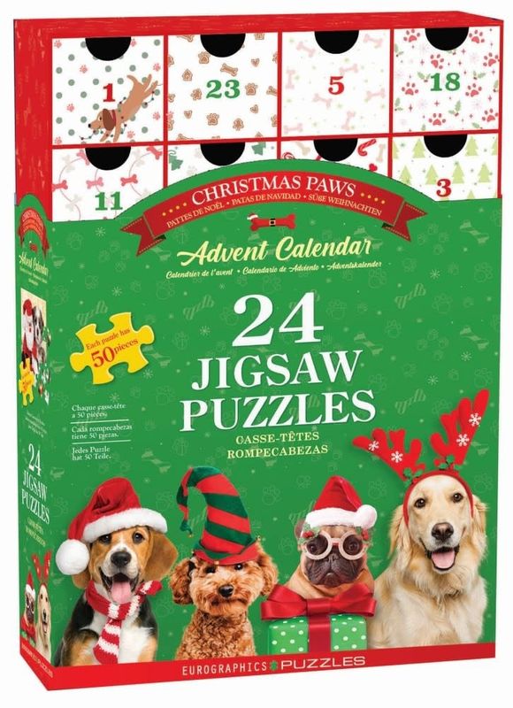 24x50 pcs - Christmas Paws Puzzle Advent Calendar