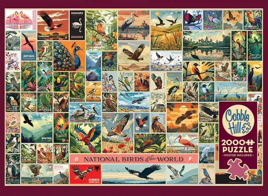 2000 pcs - National Birds of the World (AI Assistance)