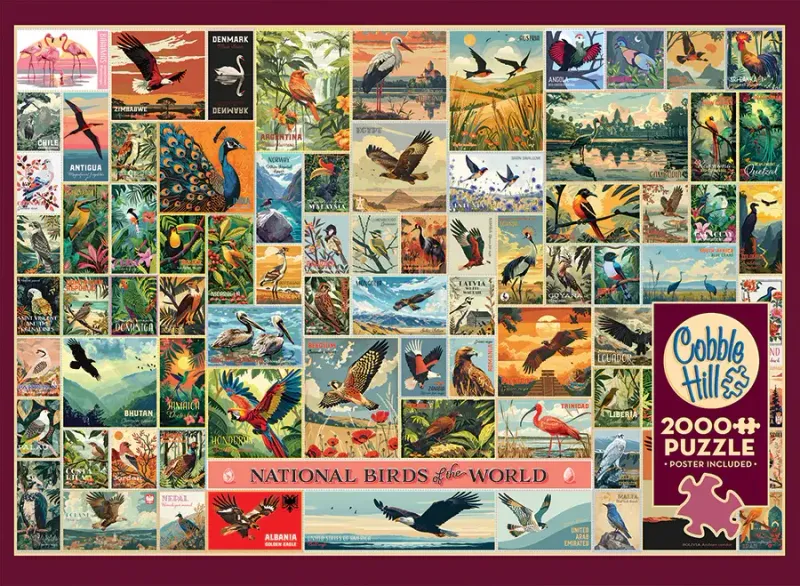 2000 pcs - National Birds of the World (AI Assistance)