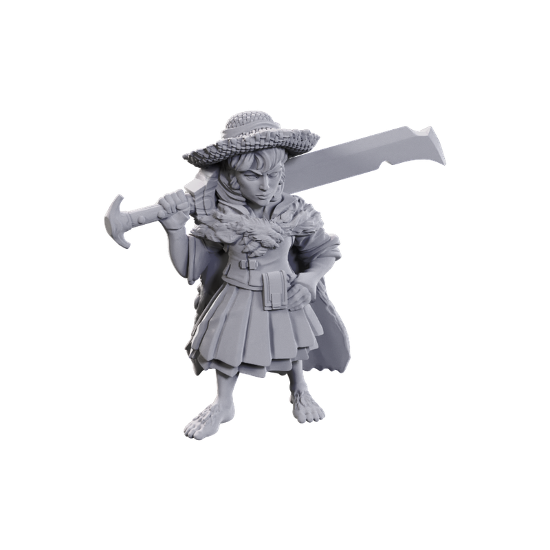 Pathfinder Deep Cuts Miniatures: Female Halfling Low Level Magus
