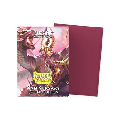 Sleeves - 63x88mm - Dragon Shield - 100/pk - Dual Matte - Pomegranate/Gold
