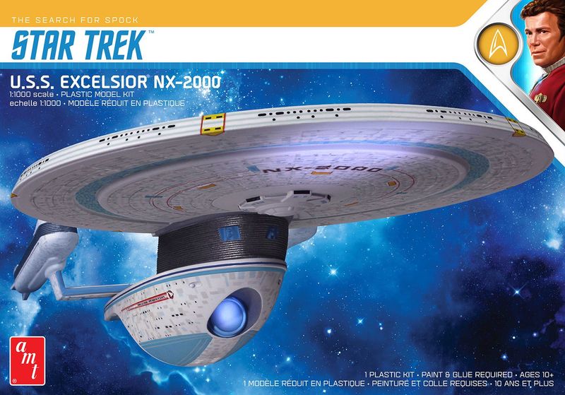 Star Trek USS Excelsior NX-2000  Model Kit (1:1000 Scale)