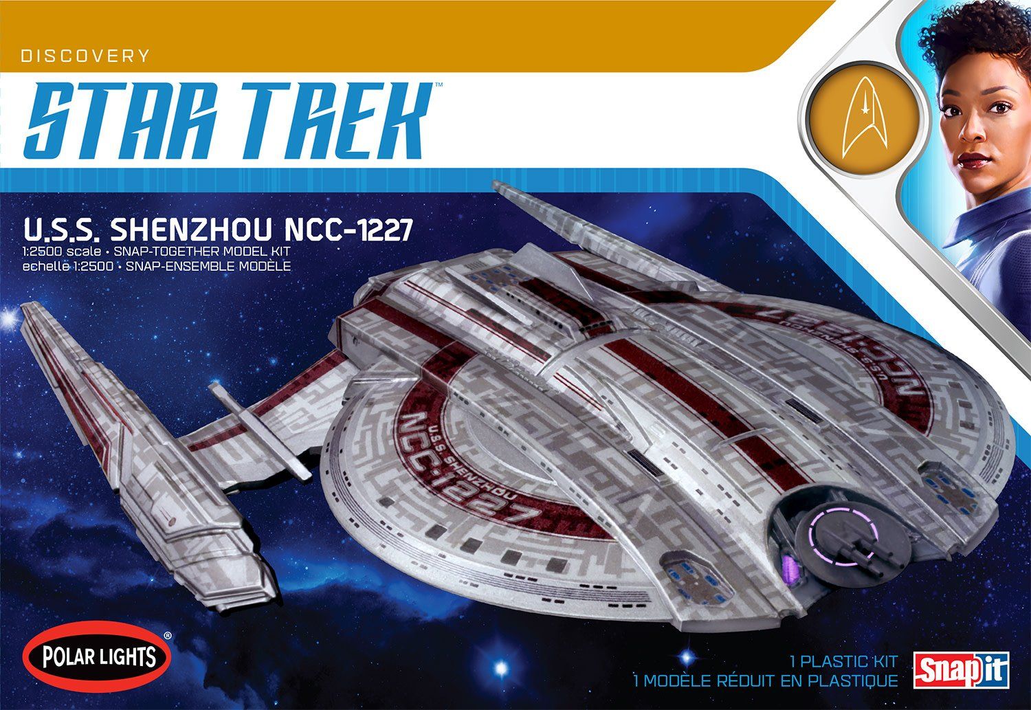 Star Trek USS Shenzhou NCC-1227 Model Kit (1:2500 Scale)