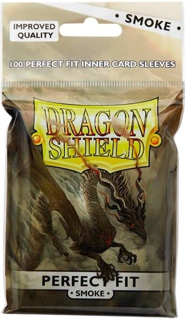 Sleeves - 63x88mm - Dragon Shield - 100/pk - Perfect Fit - Smoke