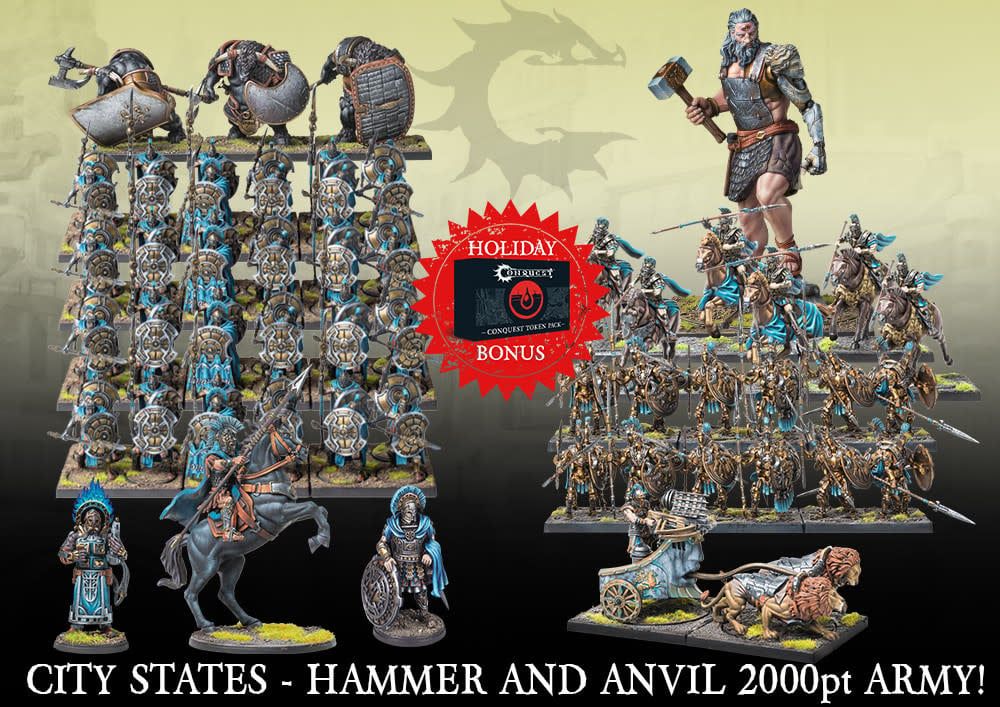 Conquest: City States - Hammer and Anvil 2000pt army