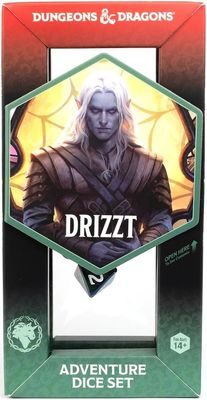 7-Piece RPG Dice Set - Dungeons &amp; Dragons - Drizzt
