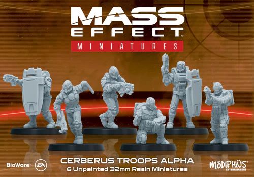 Mass Effect: The Board Game - Cerberus Forces Alpha: Resin Collectors Miniatures Set