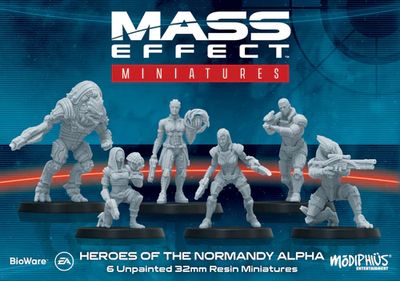Mass Effect: The Board Game - Heroes of the Normandy Alpha: Resin Collectors Miniatures Set