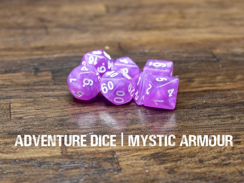 7-Piece RPG Dice Set: Mystic Armour
